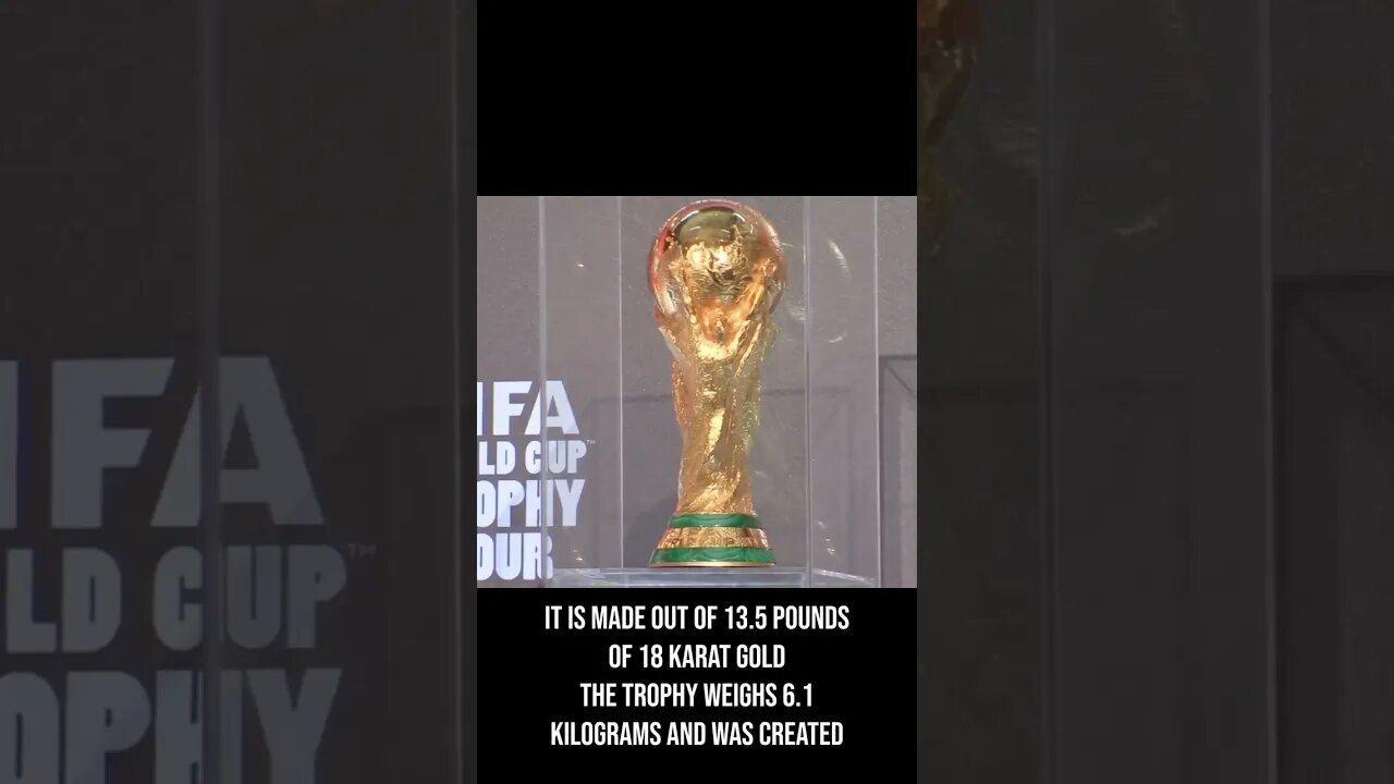the magnificent trophy of FIFA world cup