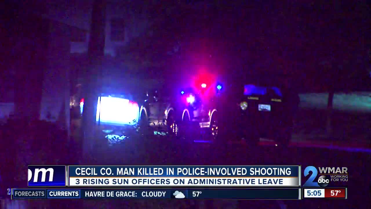 Man killed in officer-involved shooting in Cecil County, State Police say