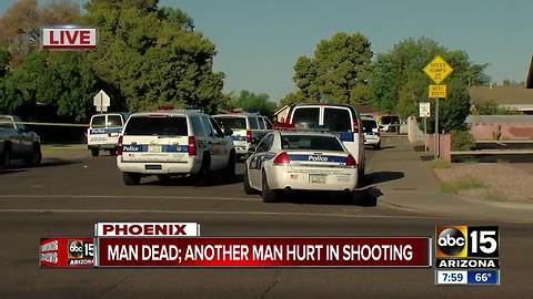 Double shooting in Phoenix leaves one man dead