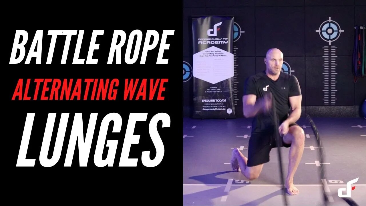 Battle Rope Wave Lunges