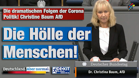 Die dramatischen Folgen der Corona Politik! Christine Baum AfD