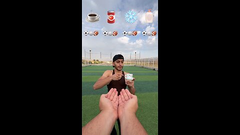 PARTICULAR ASMR CATCH THE BALL WITH SPECIAL DRINK ☕ ⚽🏈