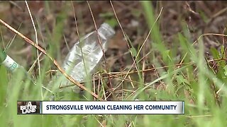 Strongsville woman beautifies community by collecting trash