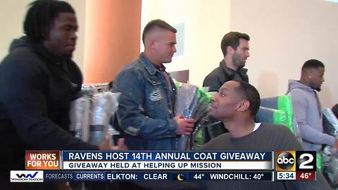 Ravens giving back to their community for Thanksgiving
