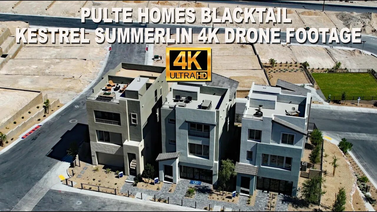 Pulte Homes Blacktail Kestrel Summerlin 4K Drone Footage