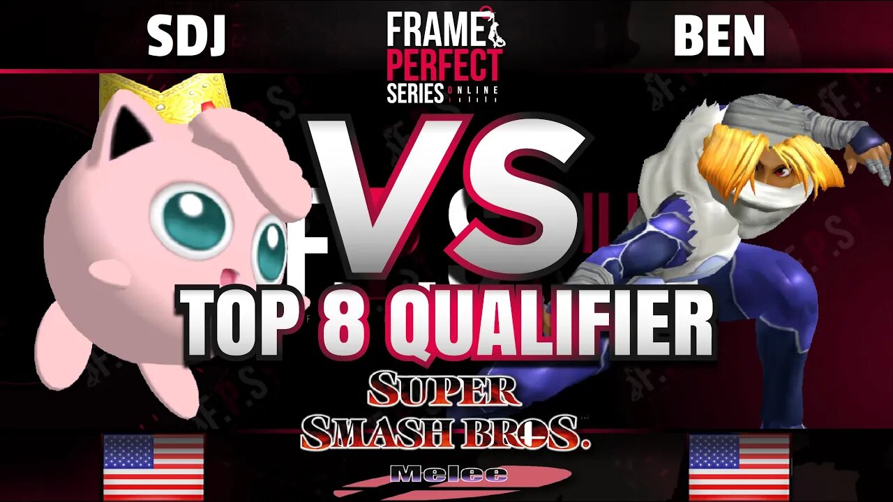 FPS5 Online - SDJ (Jigglypuff) vs IMP | Ben (Sheik) - Super Smash Bros. Melee Top 8 Qualifier