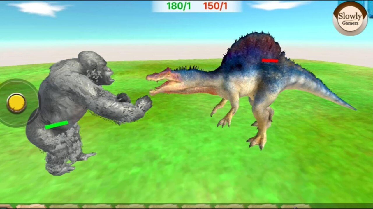 Gorilla VS Dinosaur | Dinosaur Hunting Videos | Dinosaur Fighting Game | Dinosaur Hunting Cartoon