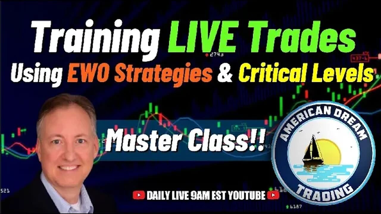 Mastering LIVE Trades - Using EWO Strategies & Critical Levels For Stock Market Success