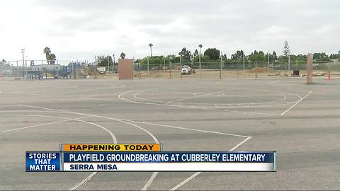Playfield project begins at Serra Mesa school