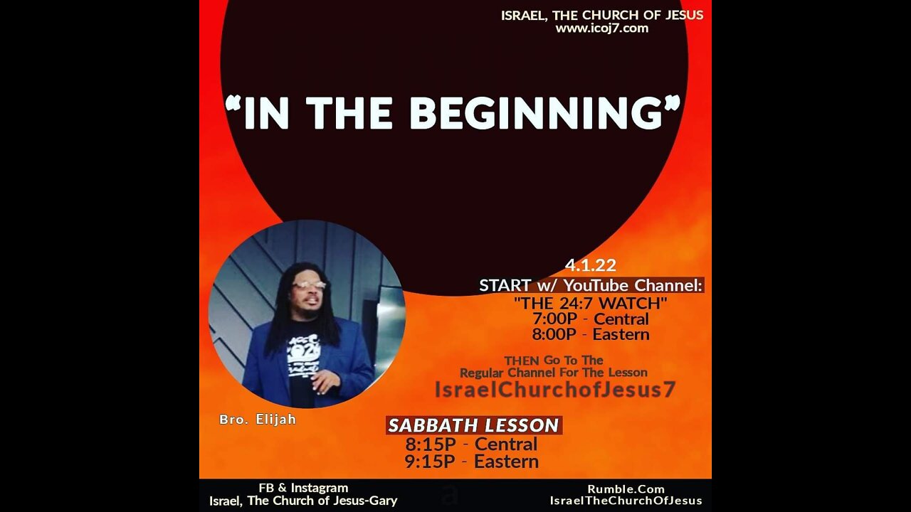 '' IN THE BEGINNING ''