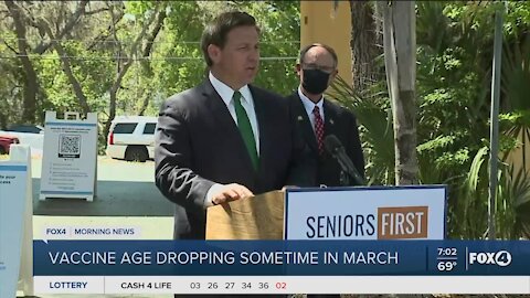 Governor DeSantis drops vaccine age