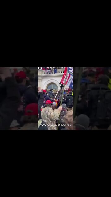 New Footage: #TrumpSupporters Storm The Gates Of The #USCapitol #shorts