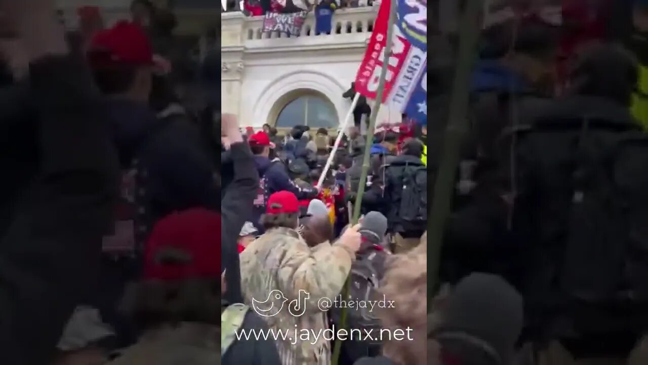 New Footage: #TrumpSupporters Storm The Gates Of The #USCapitol #shorts