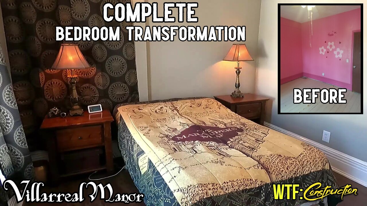 From Princess room to Guest bedroom! Total bedroom makeover!