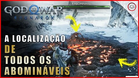 God of war Ragnarok, A localização de todos os Abomináveis | Super dica