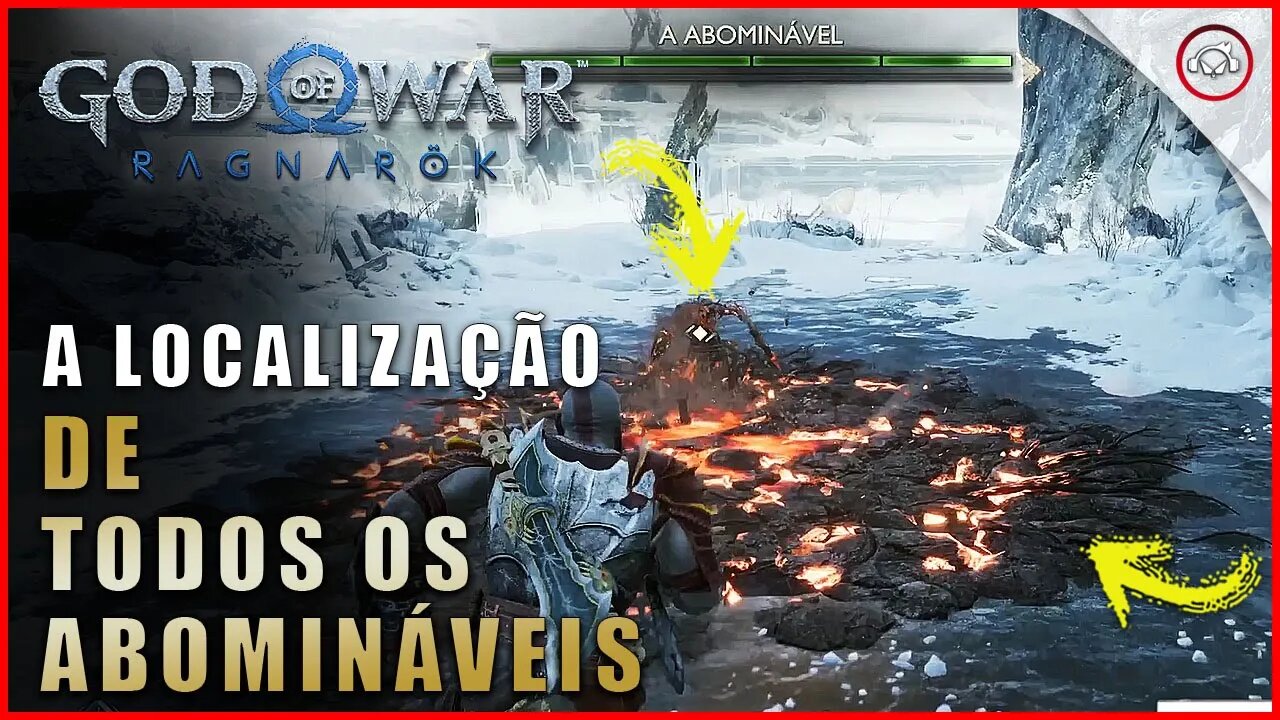 God of war Ragnarok, A localização de todos os Abomináveis | Super dica