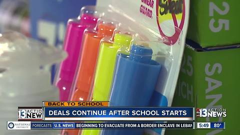School supply deals still available