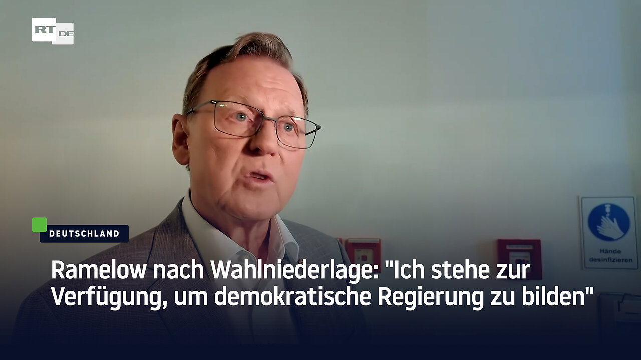 Ramelow nach Wahlniederlage: "Ich stehe zur Verfügung, um demokratische Regierung zu bilden"