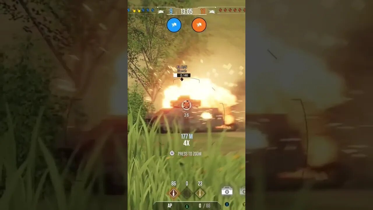 World of Tanks: Finished this guy off. lol