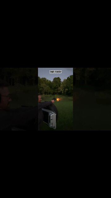 Shooting at dusk - muzzle flash