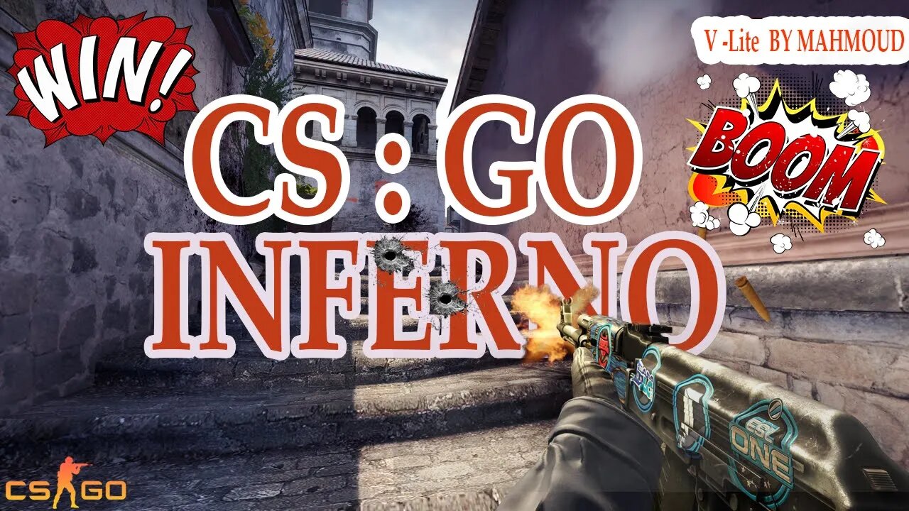 WIN ! INFERNO | Long Match | (CS:GO) | V-Lite Games and Sims | MAHMOUD