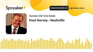 Paul Harvey - Nashville