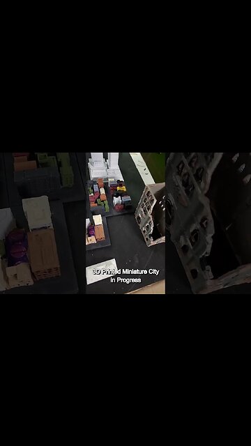 Miniature 3D Printed City #shorts