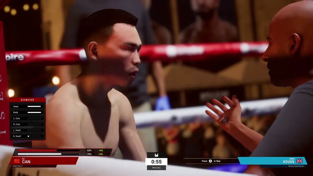 Undisputed Boxing Online Gameplay Xu Can vs Amir Khan - Risky Rich vs Glossy Eyed Boss