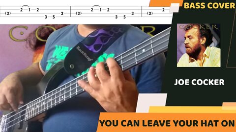 Joe Cocker - You Can Leave Your Hat On - Bass Cover & Tabs