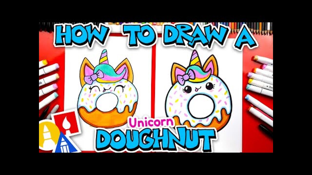 How to draw a Unicorn Doughnut