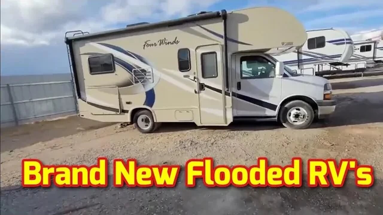 Brand New Flooded RV's At Auction For Super Cheap. Copart Walk Around