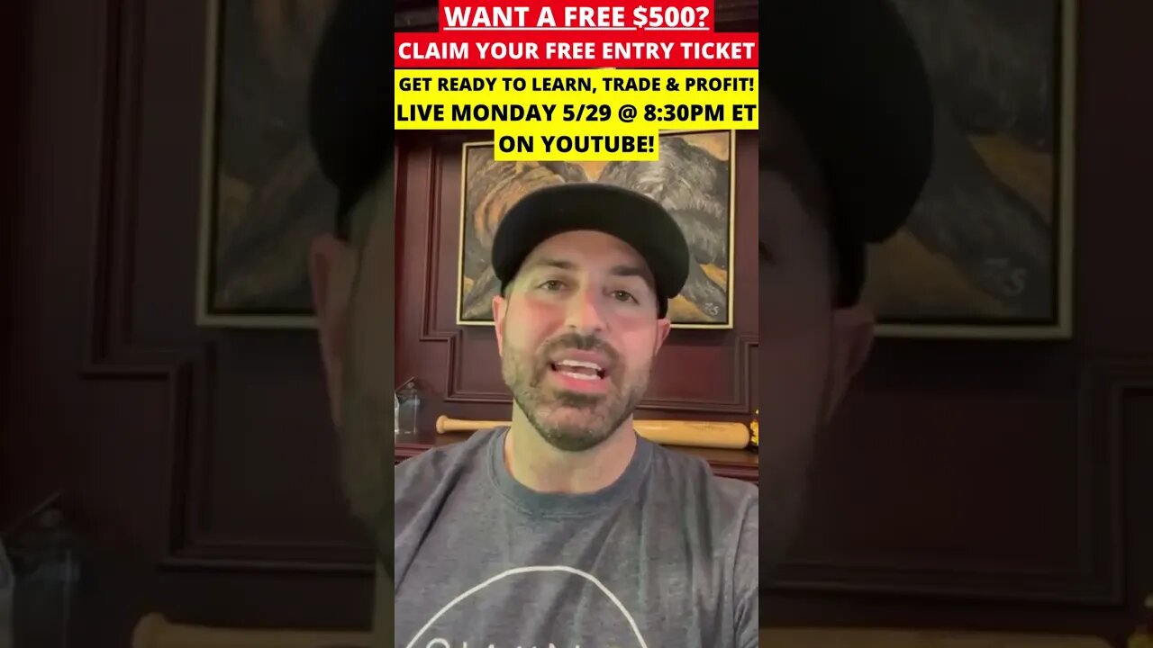 STOCK MARKET LIVE Monday 5/29 @ 8:30pm ET on YouTube!