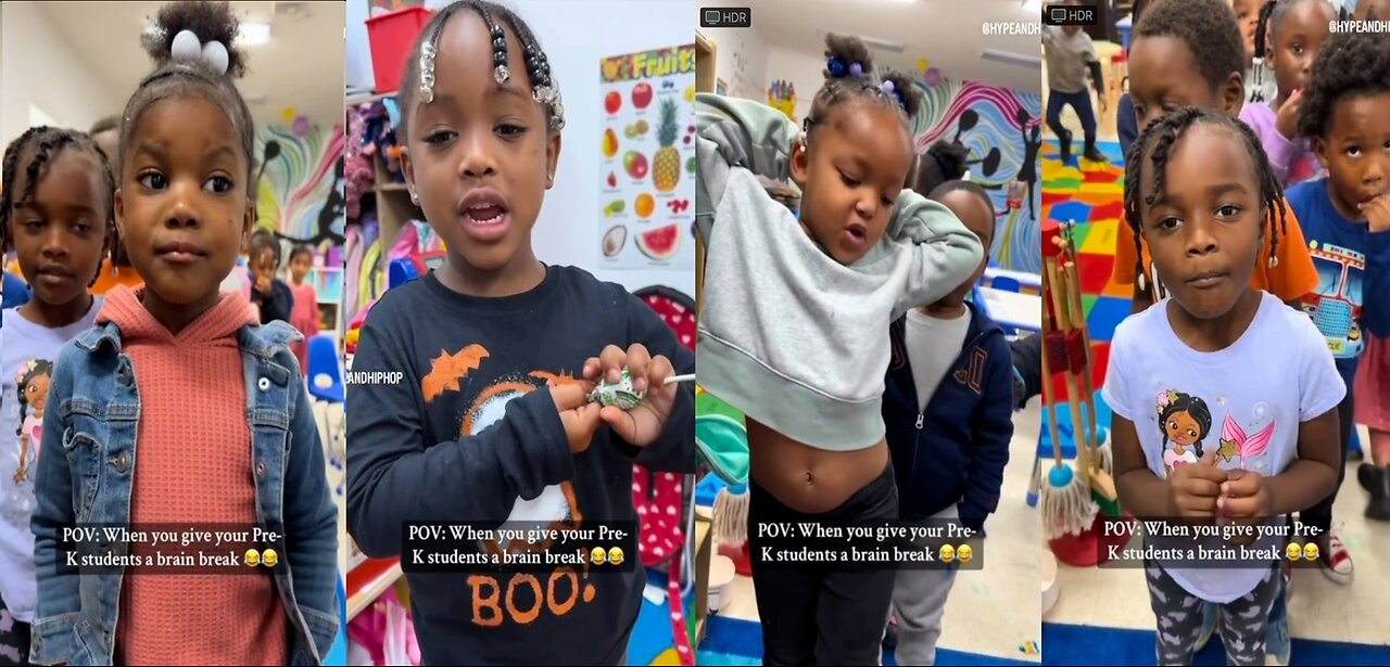 Black Preschool Teacher Goes Viral Having Her Kids Sing Sexyy Red & More Ghetto Music!