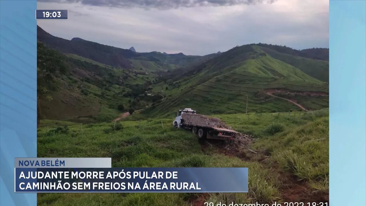 Nova Belém: Ajudante Morre após Pular de Caminhão sem Freios na Área Rural.