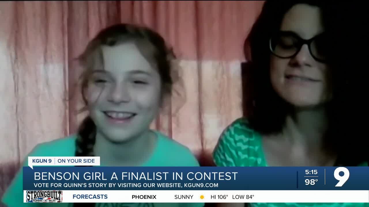 Benson girl makes storytelling contest finals