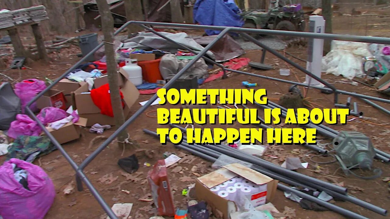 Pt. 1: New Construction/ Carport Pantry Storage Tent OFF GRID -GET READY FOR A MESS