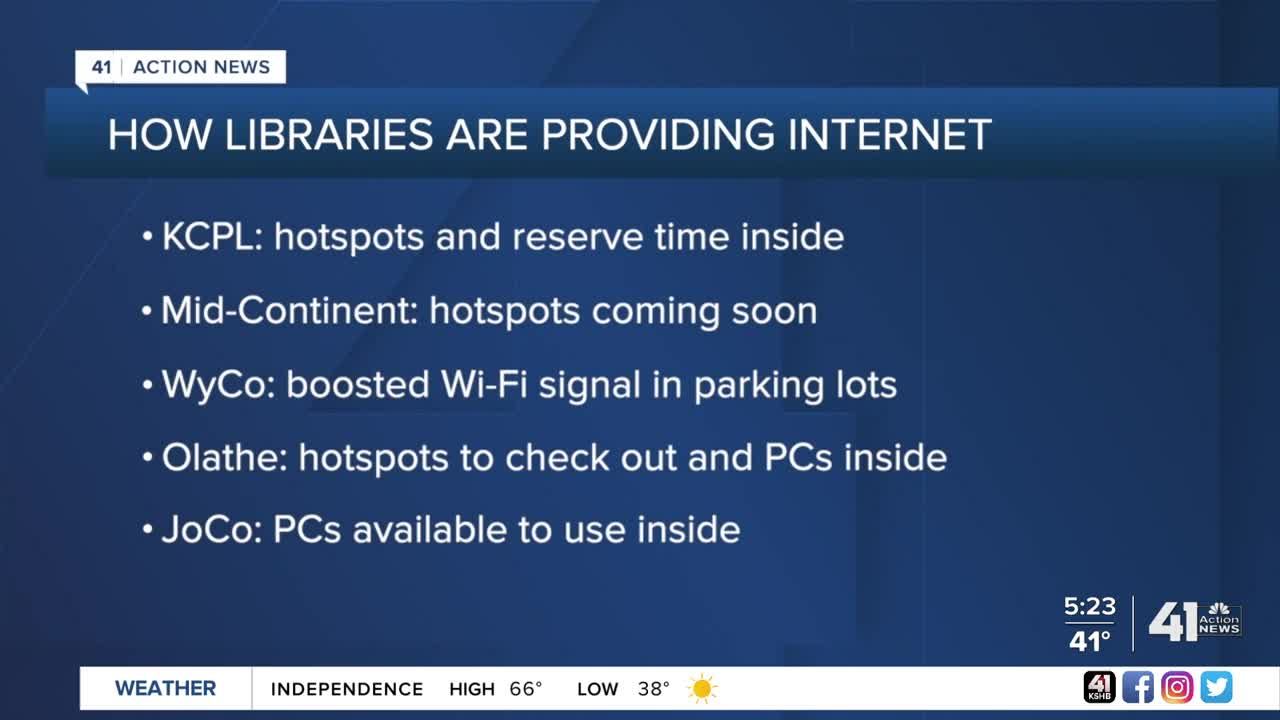 Libraries providing internet access