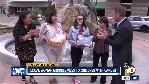 San Diego teen brings smiles to children with cancer