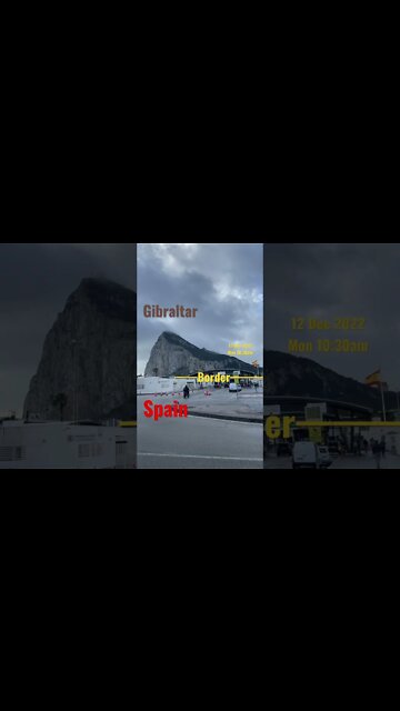 Spain Gibraltar Border 12 Dec 2022 Monday Morning