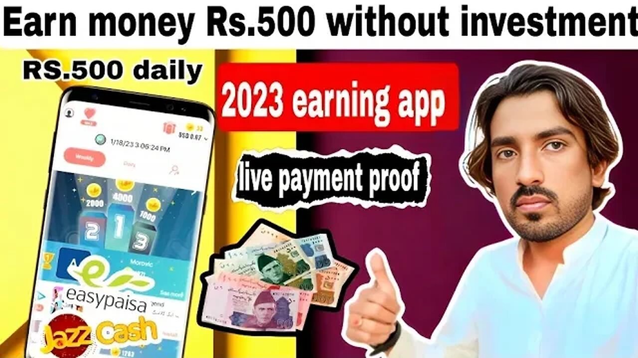 how to earn RS.500 without investment ⭐ New earning today 🎁 live payment proof