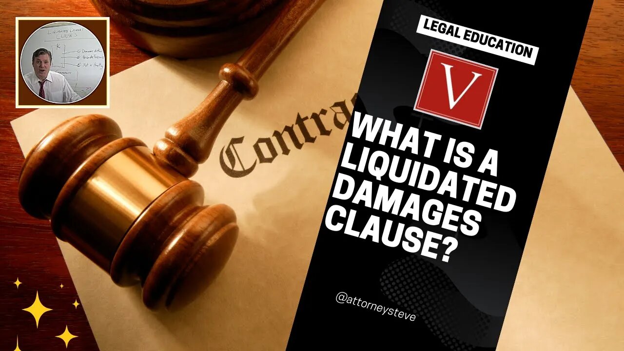 What is a liquidated damages clause in a contract?