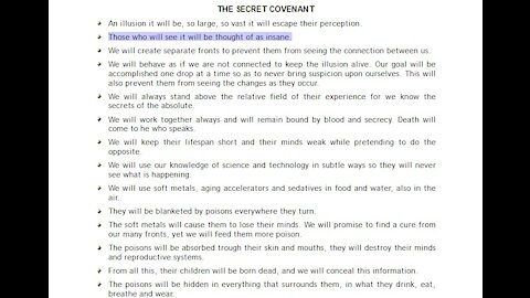 THE SECRET COVENANT YOU WERE NOT MEANT TO SEE