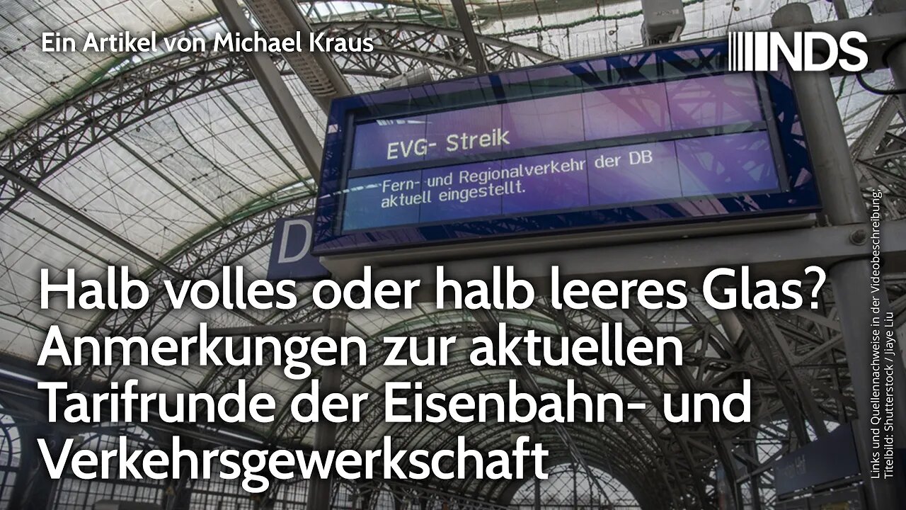 Halb volles oder halb leeres Glas? Aktuelle Tarifrunde der Eisenbahn- und Verkehrsgewerkschaft | NDS