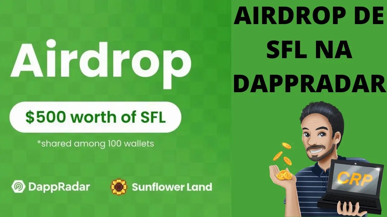 Airdrop da Sunflower na Dappradar: $500 em SFL para 100 ganhadores