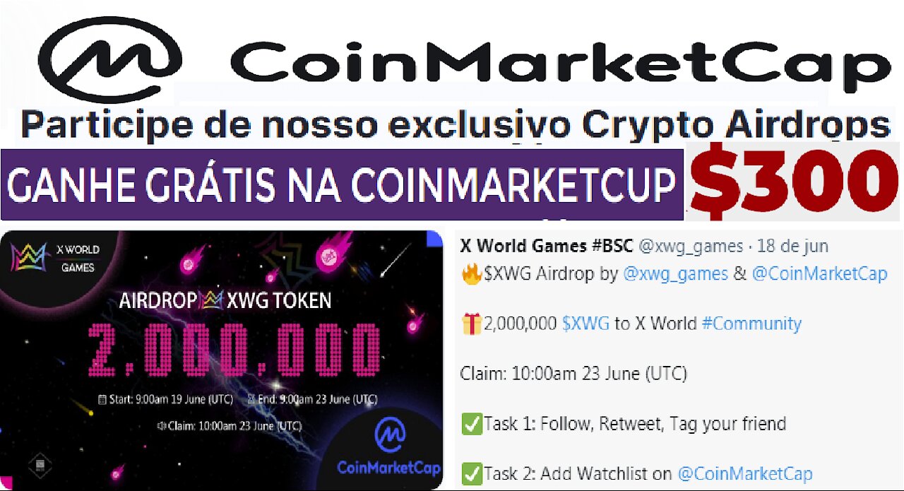 [ CoinMarketup ] Ganhe grátis +$300 fazendo Airdrop Legítimo | Como cadastrar CMK/Binance | Exemplos