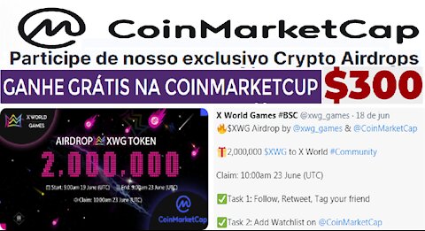[ CoinMarketup ] Ganhe grátis +$300 fazendo Airdrop Legítimo | Como cadastrar CMK/Binance | Exemplos