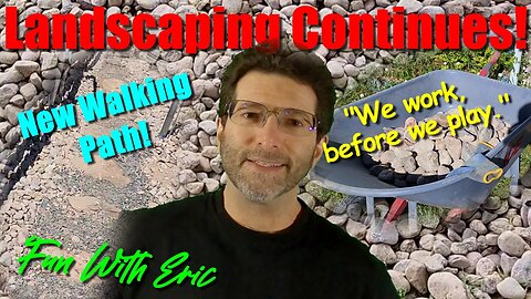 Landscaping Continues: Transforming Dysfunction with New Walking Path!