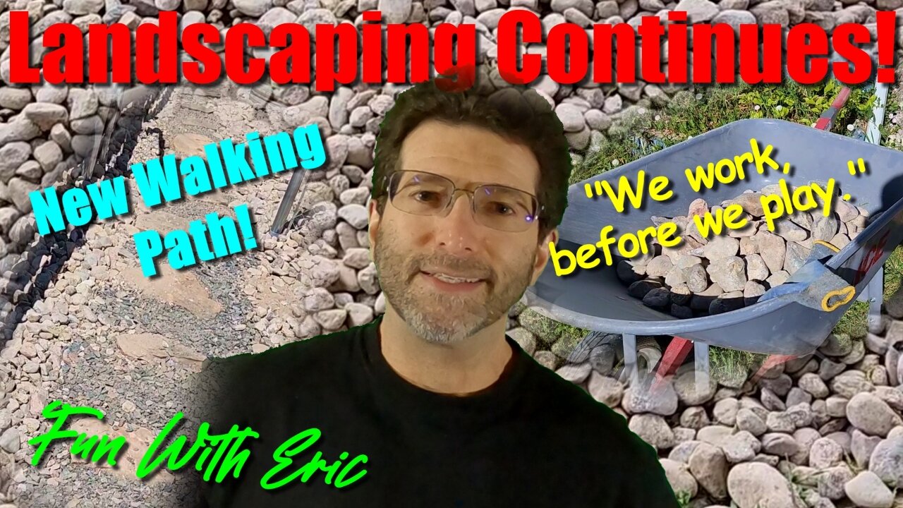 Landscaping Continues: Transforming Dysfunction with New Walking Path!
