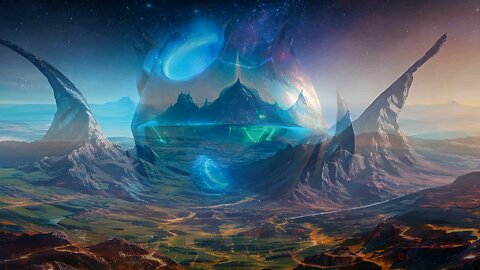 planet alien universe space Sun moon