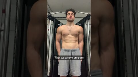 Randomly Seeing GYM GAINS Got Me Like #workoutgoals #muscle #shorts